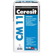 Клеющая смесь CM11 для плитки 25кг Ceresit
