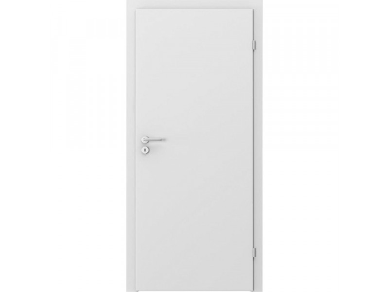 Белая межкомнатная дверь Porta Minimax с фиксированной коробкой 100 мм без наличников Польша 
