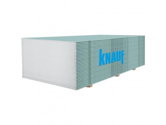 Гіпсокартон вологостійкий Knauf (стіновий), 12.5*1200*2000 мм