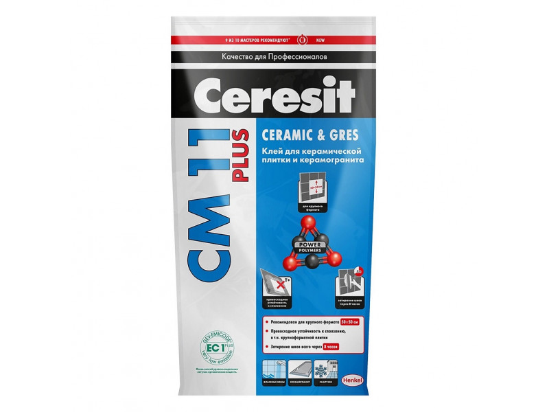 Клеящая смесь для плитки Ceresit CM 11 Plus