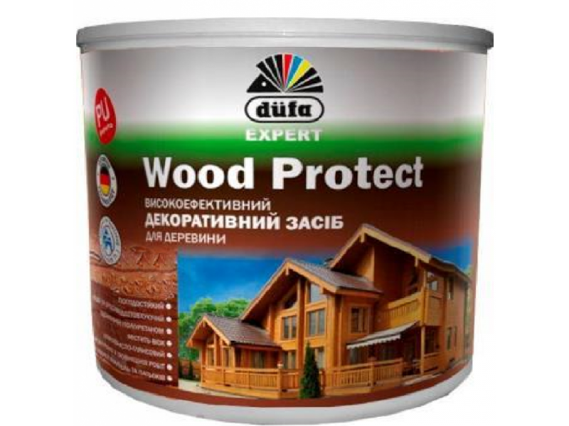 Пропитка декоративная Dufa DE Wood Protect (Белый)