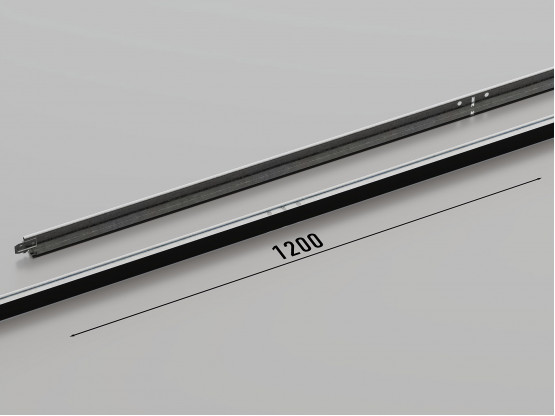 Профиль поперечный КЗС T-24 (RAL 9005), 1.2 м