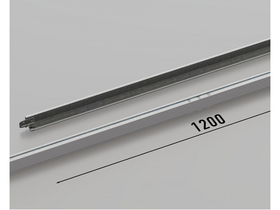 Профиль поперечный КЗС T-24 (RAL 9006), 1.2 м