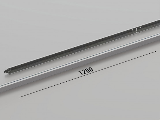 Профиль поперечный КЗС T-24 (RAL 9006), 1.2 м