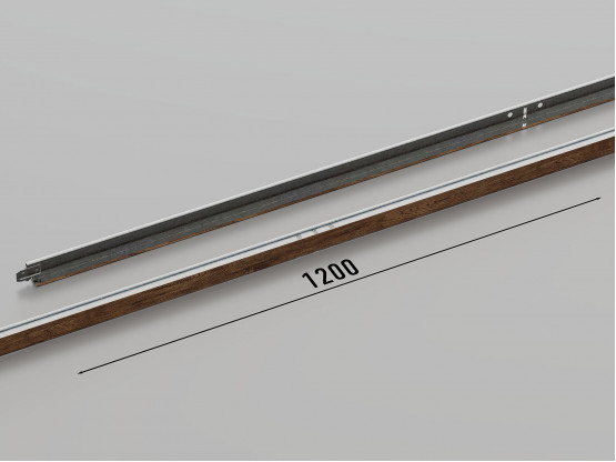 Профиль поперечный КЗС T-24 (Темное дерево), 1.2 м