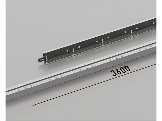 Профиль несущий КЗС T-24 (RAL 9006), 3.6 м