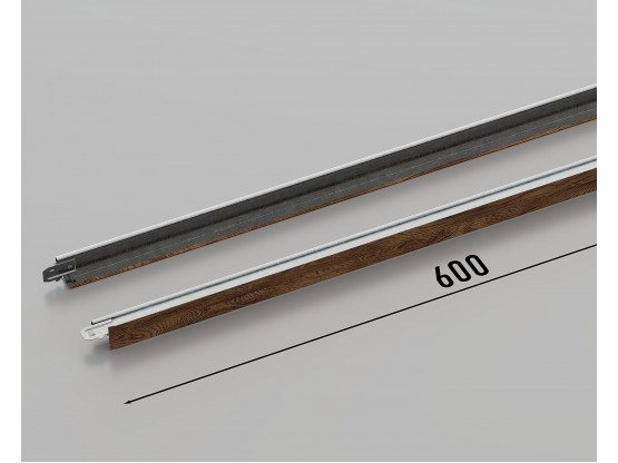 Профиль поперечный КЗС T-24 (Темное дерево), 0.6 м