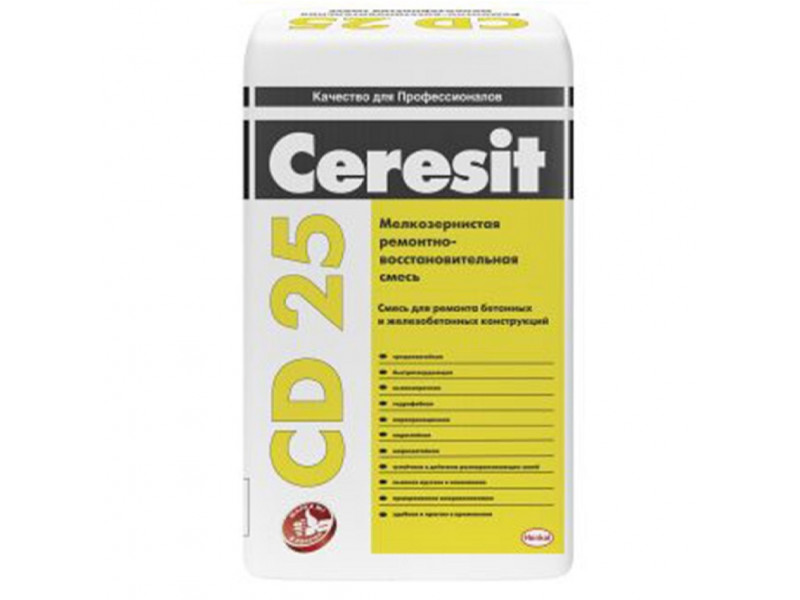 Ремонтно-восстановительная мелкозернистая смесь Ceresit СD 25 25кг