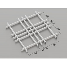 Стеля ГРИЛЬЯТО 180x60 мм нестандарт RAL 9003, білий