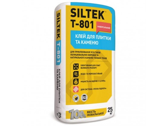 Клей для плитки і камню Sultek Т-801 25кг
