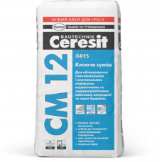 Клеящая смесь для керамогранита Ceresit CM 12 Gres 25кг