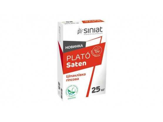 Шпаклевка финишная Plato SATEN (Siniat), 25 кг