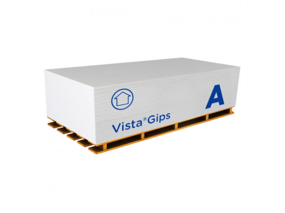 Гіпсокартон звичайний Vista Gips (стіновий), 12.5x1200x2000 мм